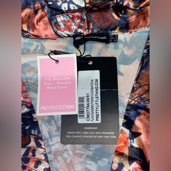 PLT BUTTERFLY PRINT SATIN DRESS - Picture 6 of 7